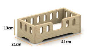Dimensions du lit en bois pour poupées MINI TILA 2